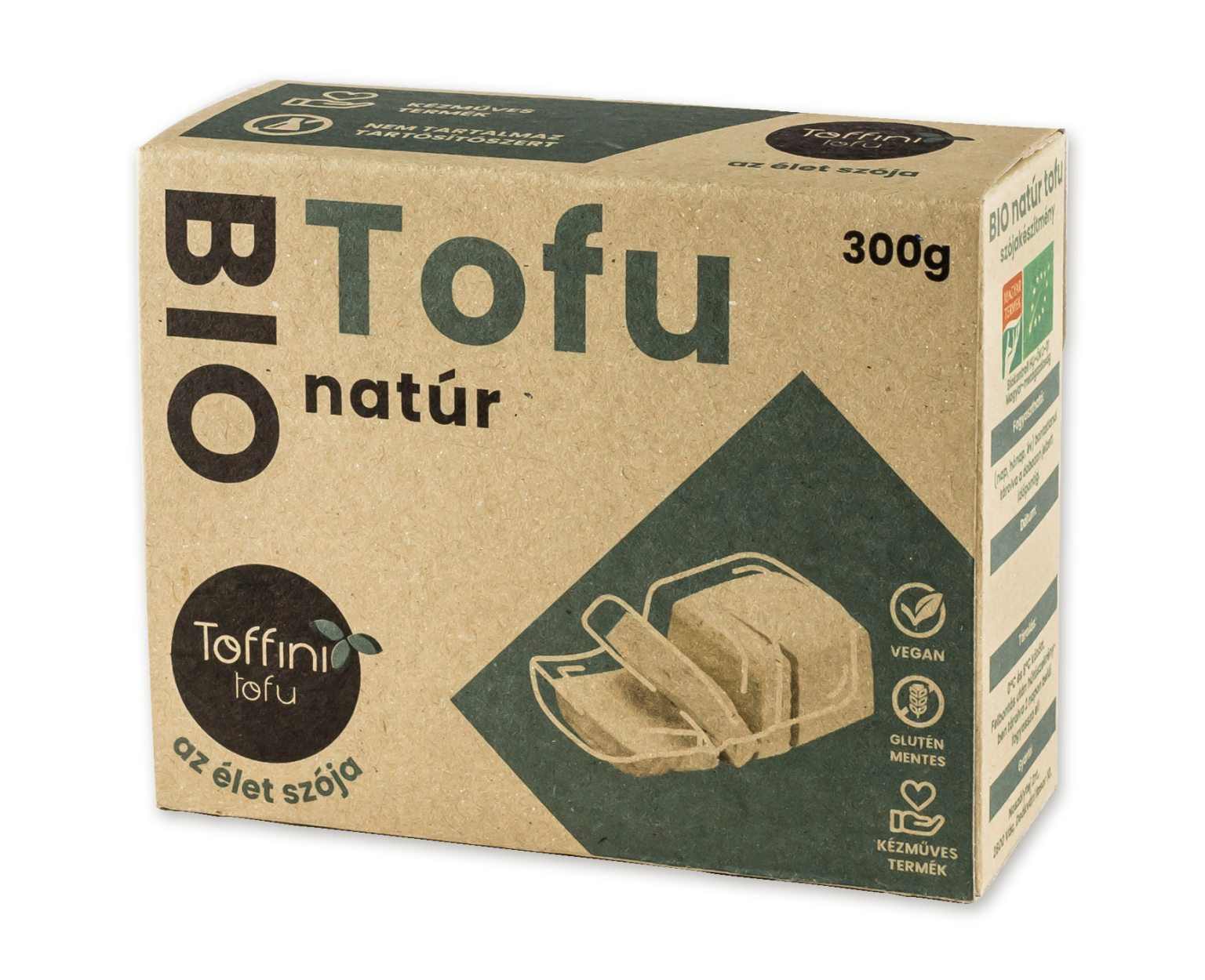Toffini BIO tofu natúr dobozos 300g